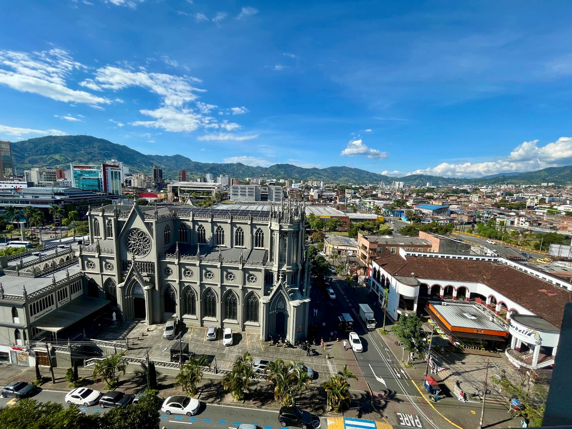 Pereira gothic cathedral and skyline